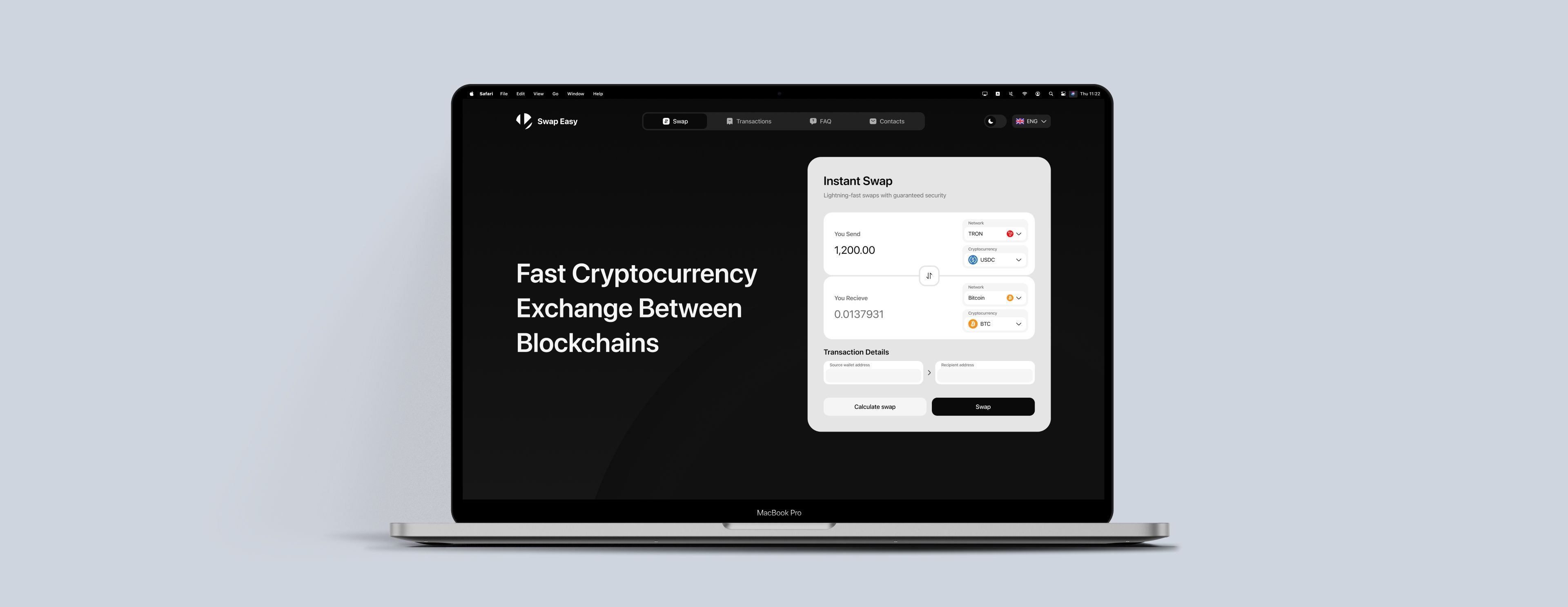 SwapEasy is a premium white-label DEX (decentralized cryptocurrency exchange) | ilink case-study